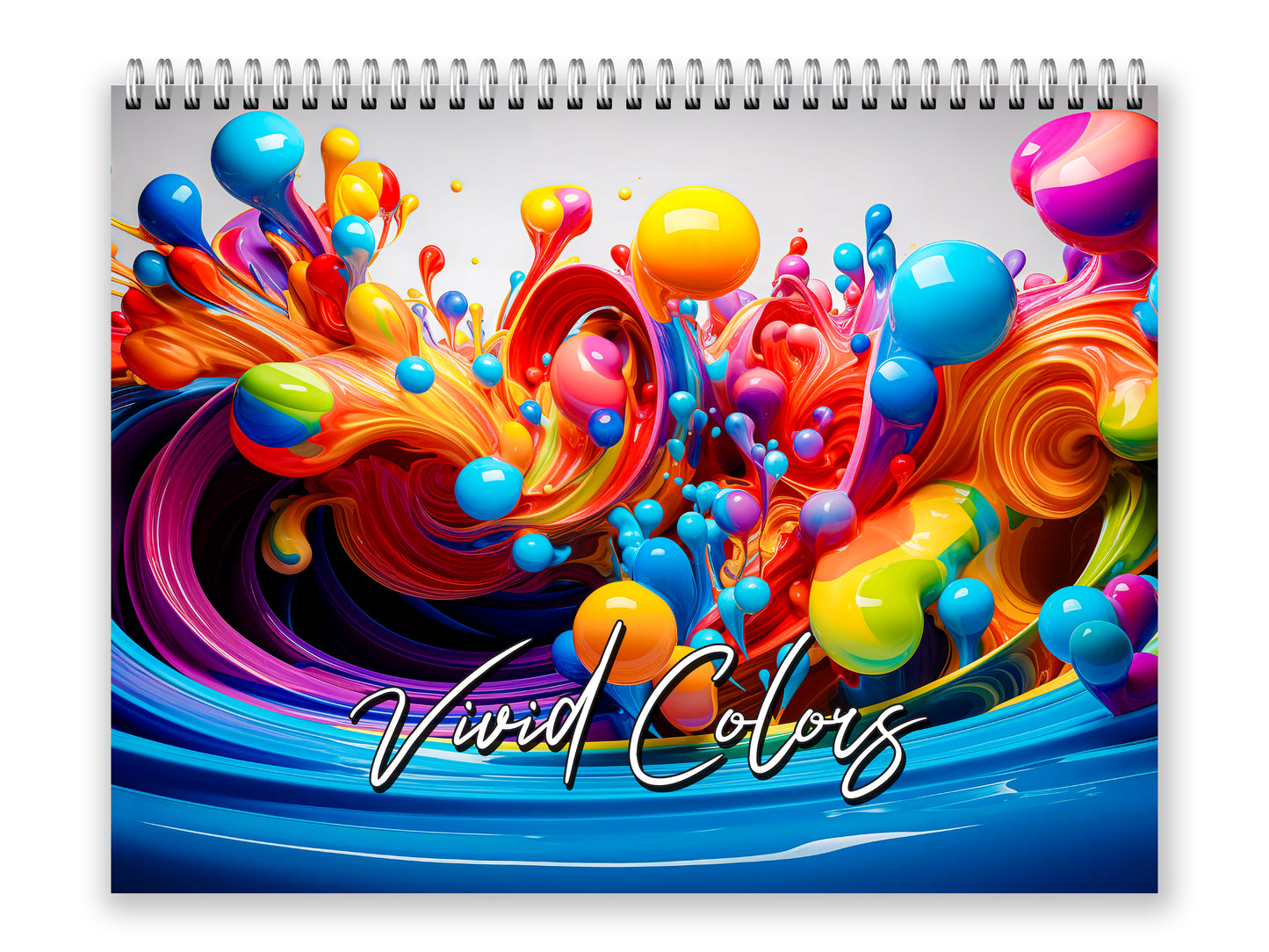 2027 Vivid Colors Wall Calendar by Kaleidoscope Artisan – Art in Motion with Holidays