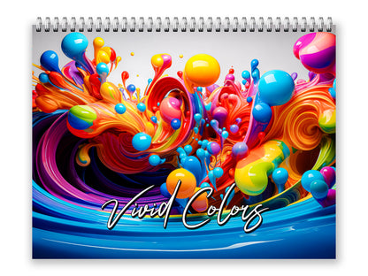 2027 Vivid Colors Wall Calendar by Kaleidoscope Artisan – Art in Motion with Holidays