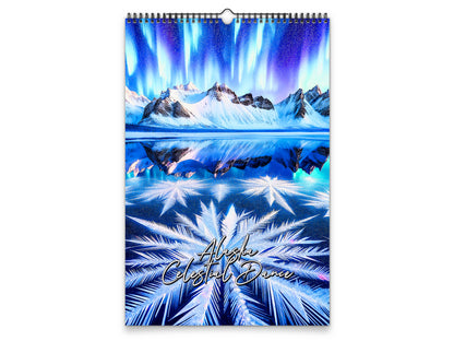 Alaska Celestial Dance 2027 wall calendar portrait cover view
