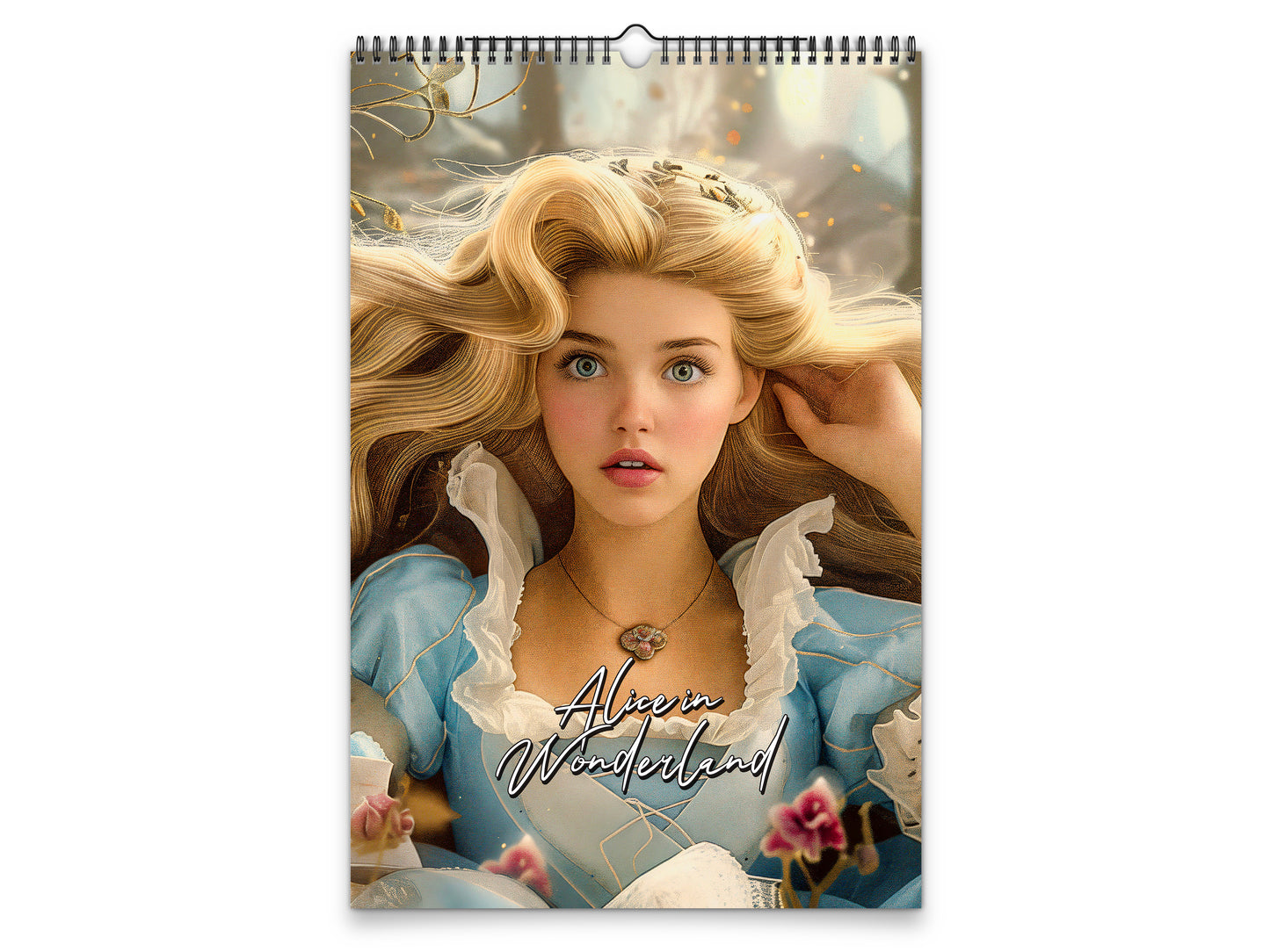 Alice in Wonderland 2027 wall calendar portrait cover view