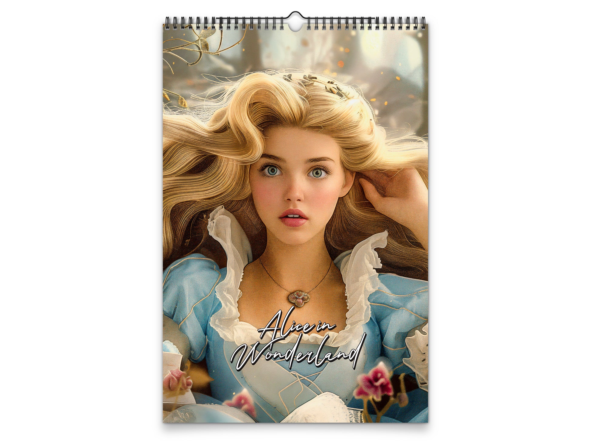 Alice in Wonderland 2027 wall calendar portrait cover view