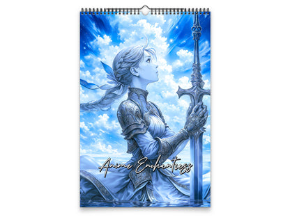 2027 Anime Enchantress Wall Calendar by Kaleidoscope Artisan – Fantasy Anime Art with Holidays