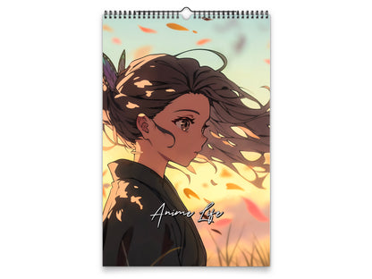 2027 Anime Life Wall Calendar by Kaleidoscope Artisan – A Year of Captivating Anime Art with Holidays