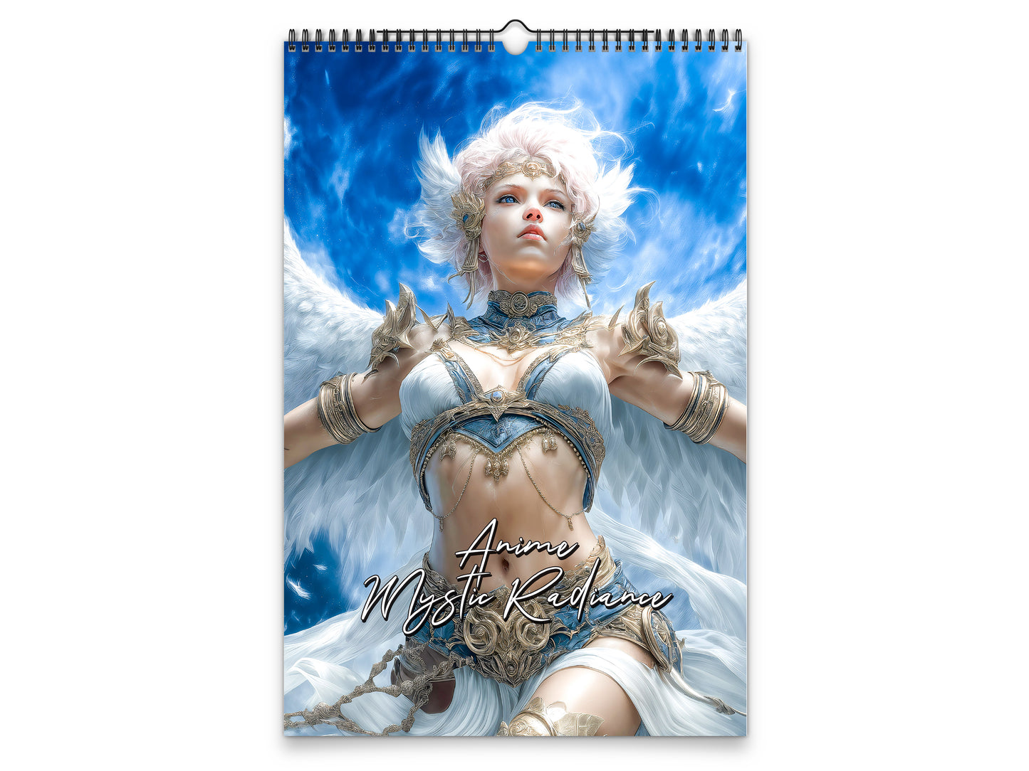 2027 Anime Mystic Radiance Wall Calendar by Kaleidoscope Artisan – Celestial Guardian with Holidays