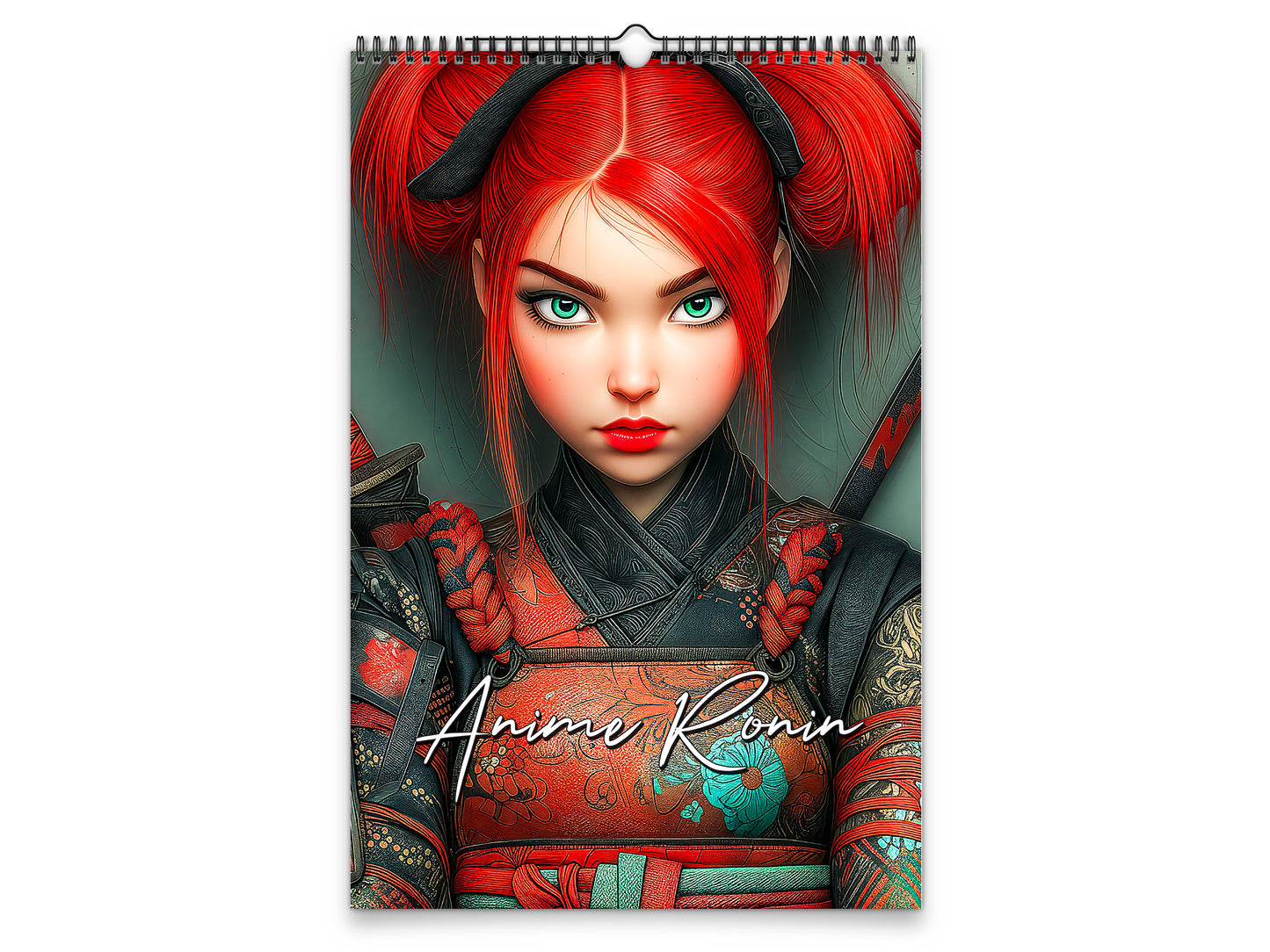 2027 Anime Ronin Wall Calendar by Kaleidoscope Artisan – Warrior Spirit with Holidays