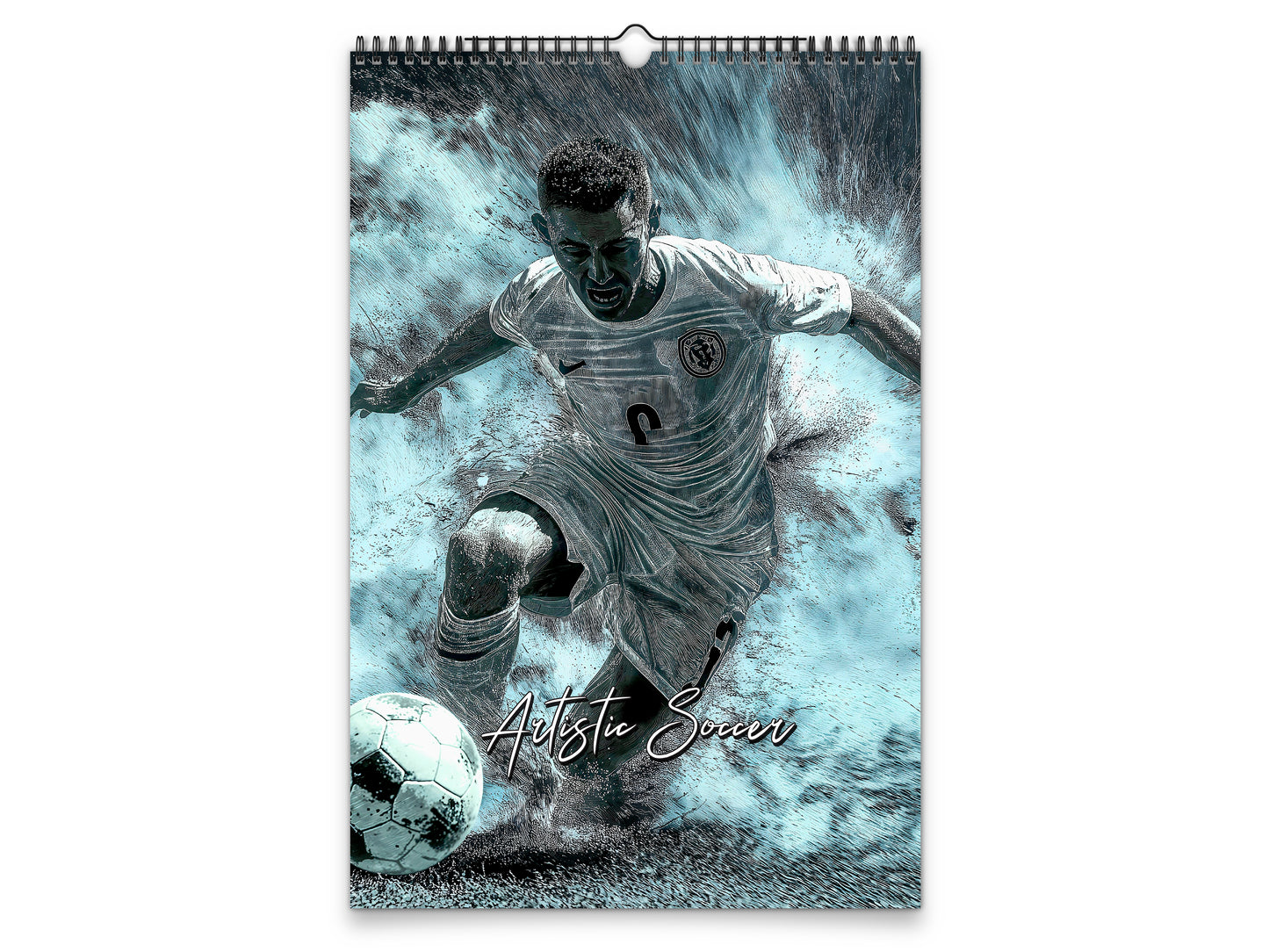 Artistic Soccer 2027 wall calendar portrait cover view
