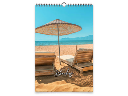 Beaches Photography 2027 wall calendar portrait cover view