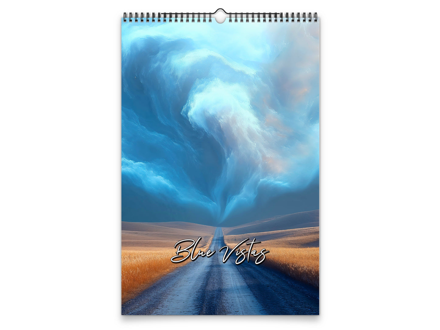 Blue Vistas 2027 wall calendar portrait cover view