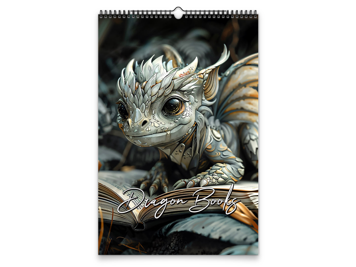 2027 Dragon Books Wall Calendar by Kaleidoscope Artisan – Magical Fantasy Journey with Holidays
