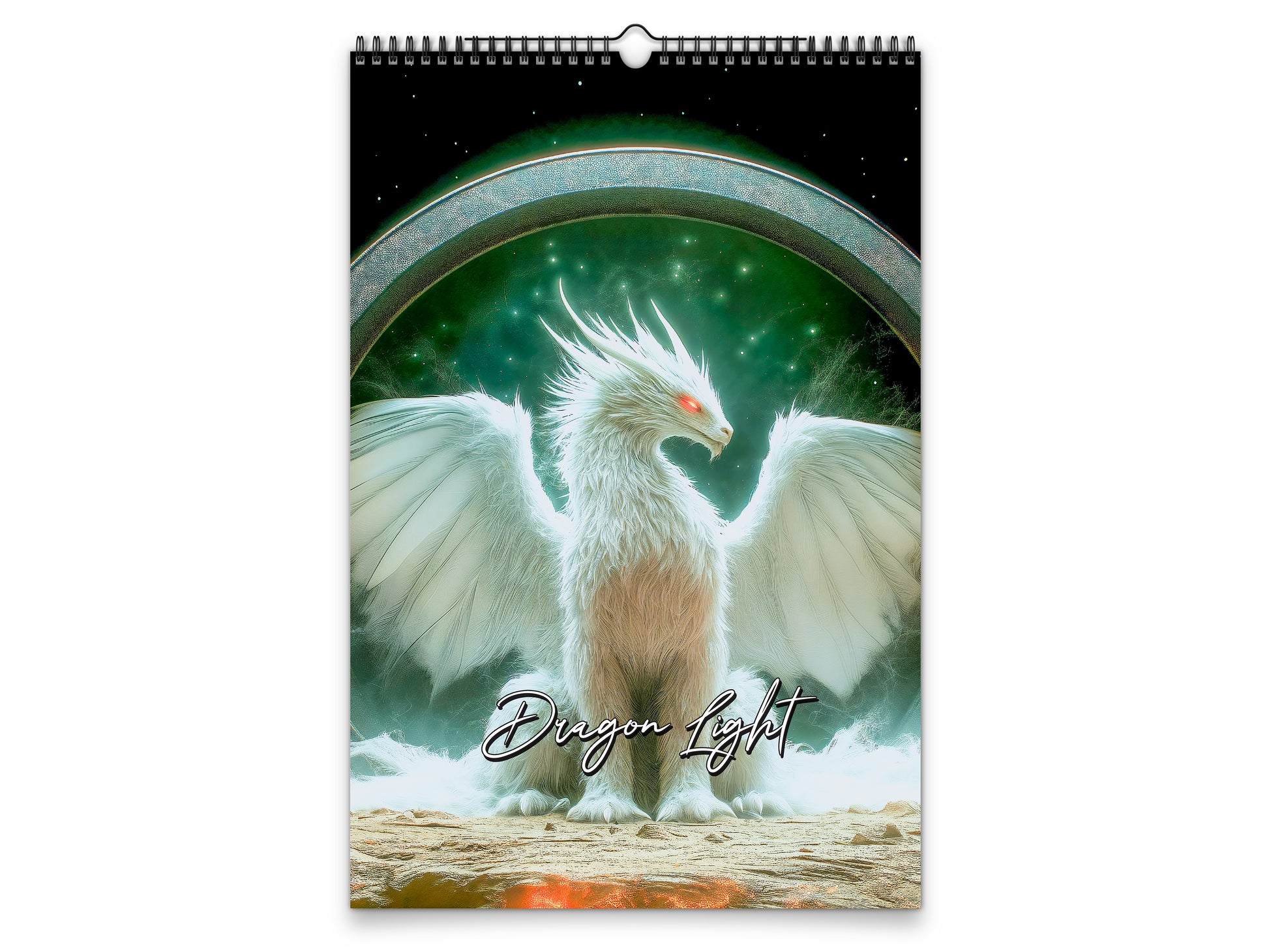 Dragon Light 2027 wall calendar portrait cover view