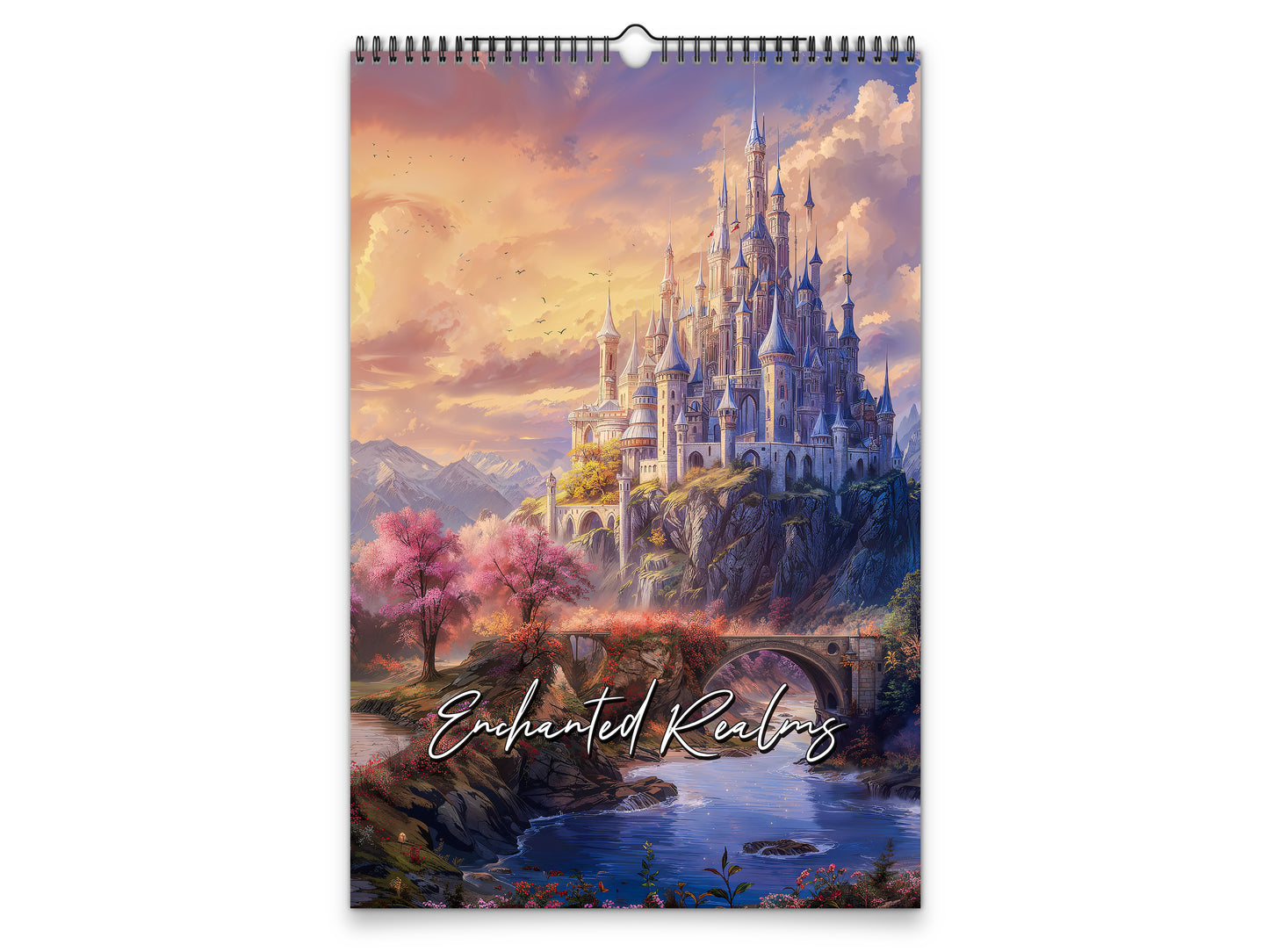 Enchanted Realms 2027 wall calendar portrait cover view