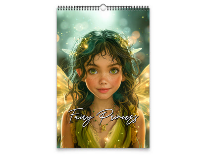 2027 Fairy Princess Wall Calendar by Kaleidoscope Artisan – Charming Fantasy with Holidays