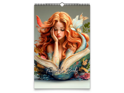 Fairytale Books 2027 wall calendar portrait cover view