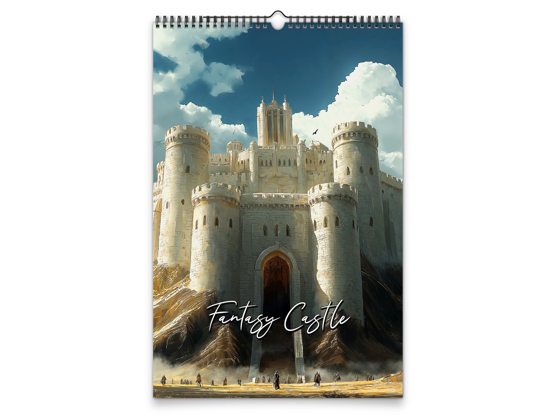 Fantasy Castle 2027 wall calendar portrait cover view