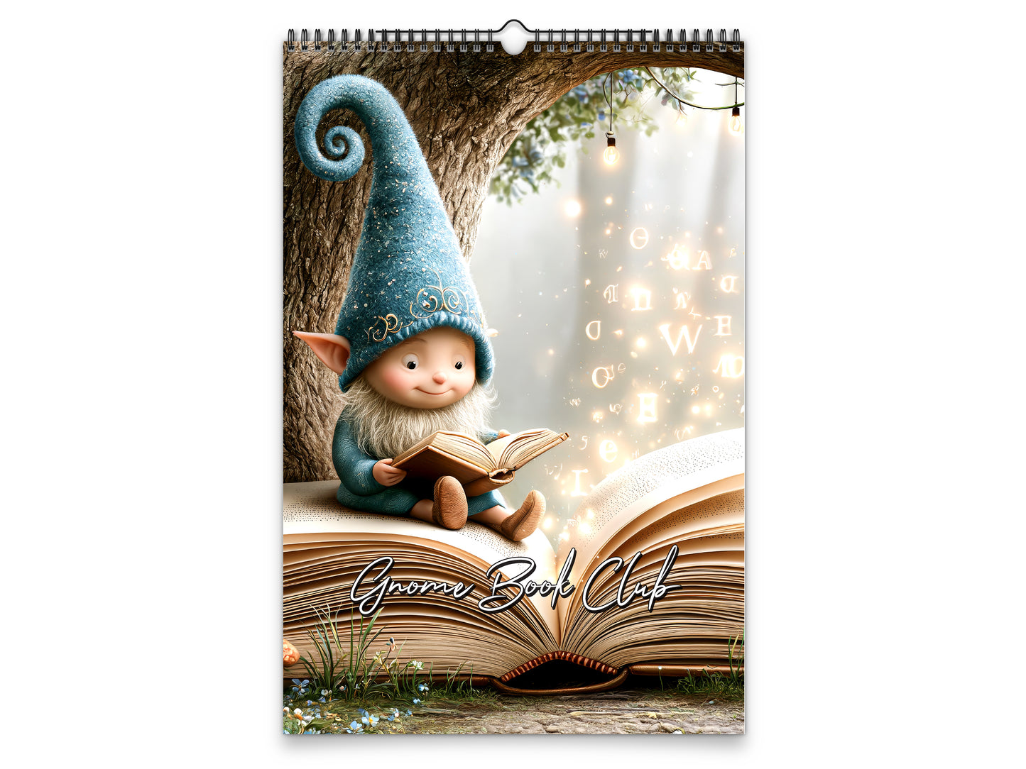 Gnome Book Club 2027 wall calendar portrait cover view