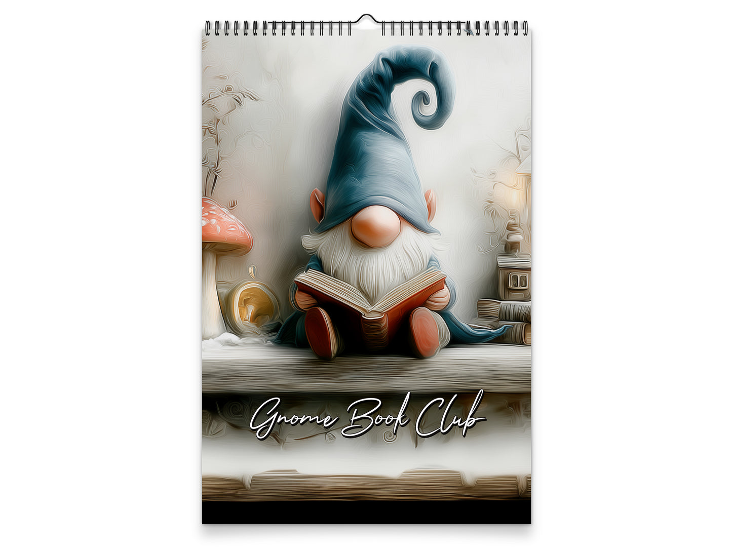 Gnome Book Club 2027 wall calendar portrait cover view