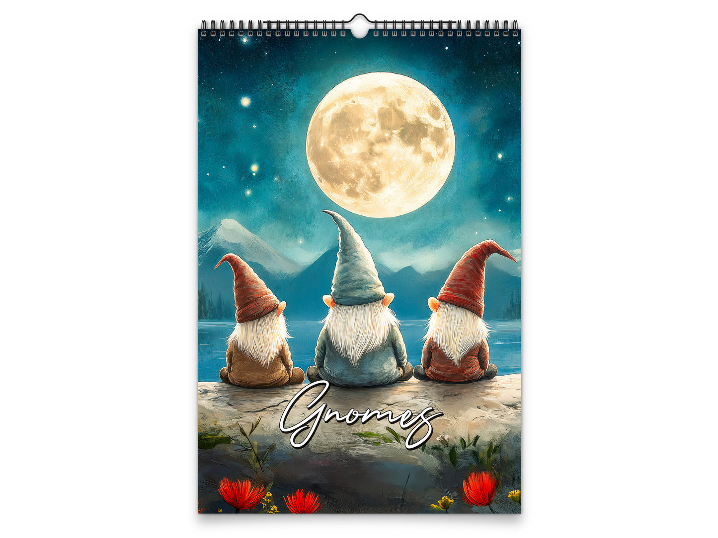 2027 Gnomes Wall Calendar by Kaleidoscope Artisan – Whimsical Adventures with Holidays