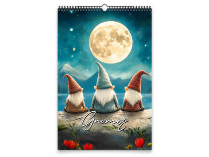 2027 Gnomes Wall Calendar by Kaleidoscope Artisan – Whimsical Adventures with Holidays