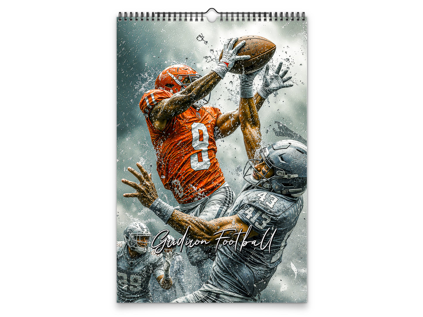 2027 Gridiron Football Wall Calendar by Kaleidoscope Artisan – Dynamic Action with Holidays