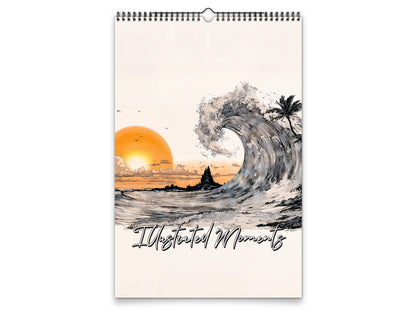 Illustrated Moments 2027 wall calendar portrait cover view