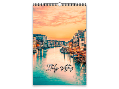 Italy Vistas Photography 2027 wall calendar portrait cover view