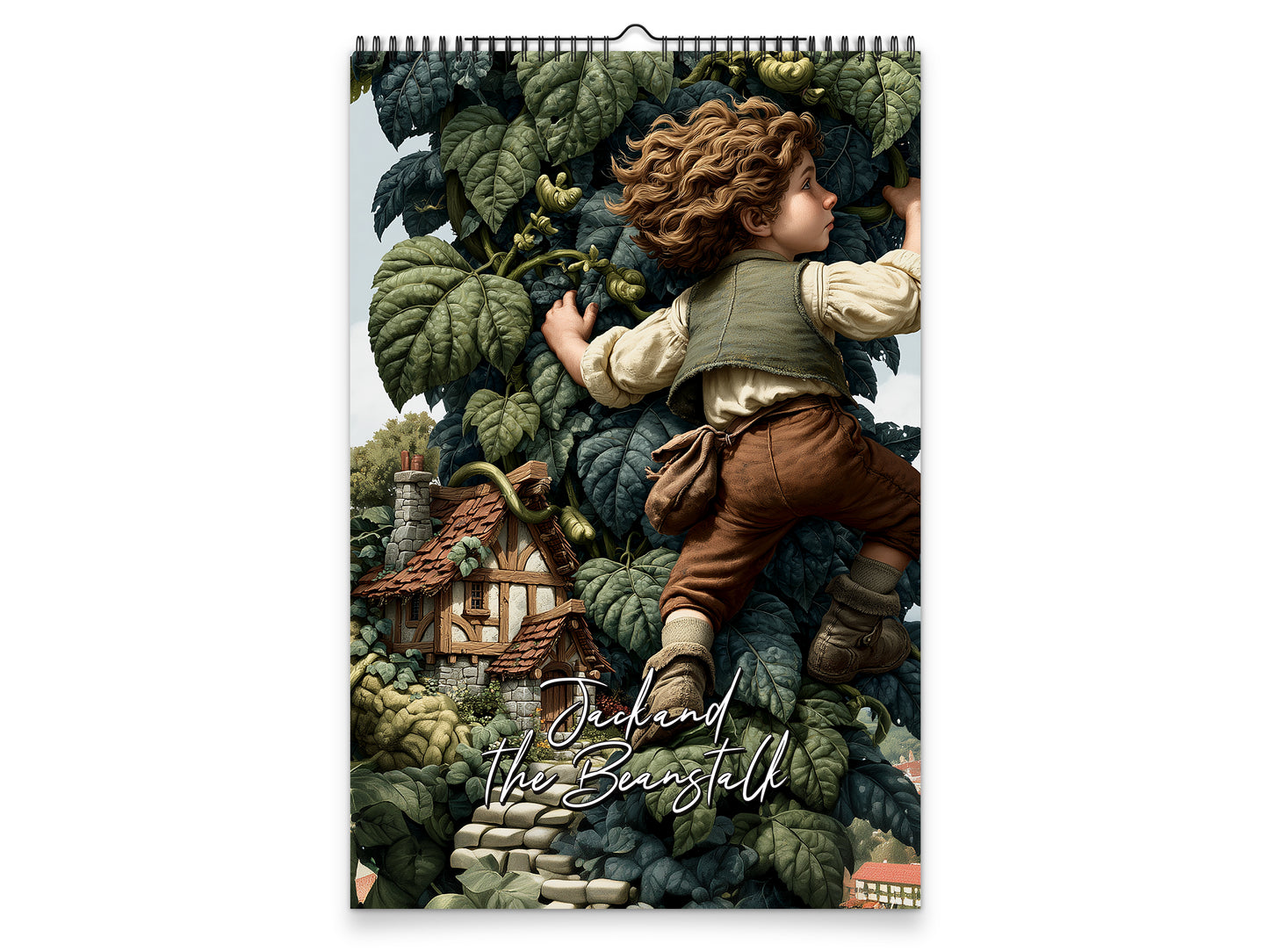 Jack and the Beanstalk 2027 wall calendar portrait cover view
