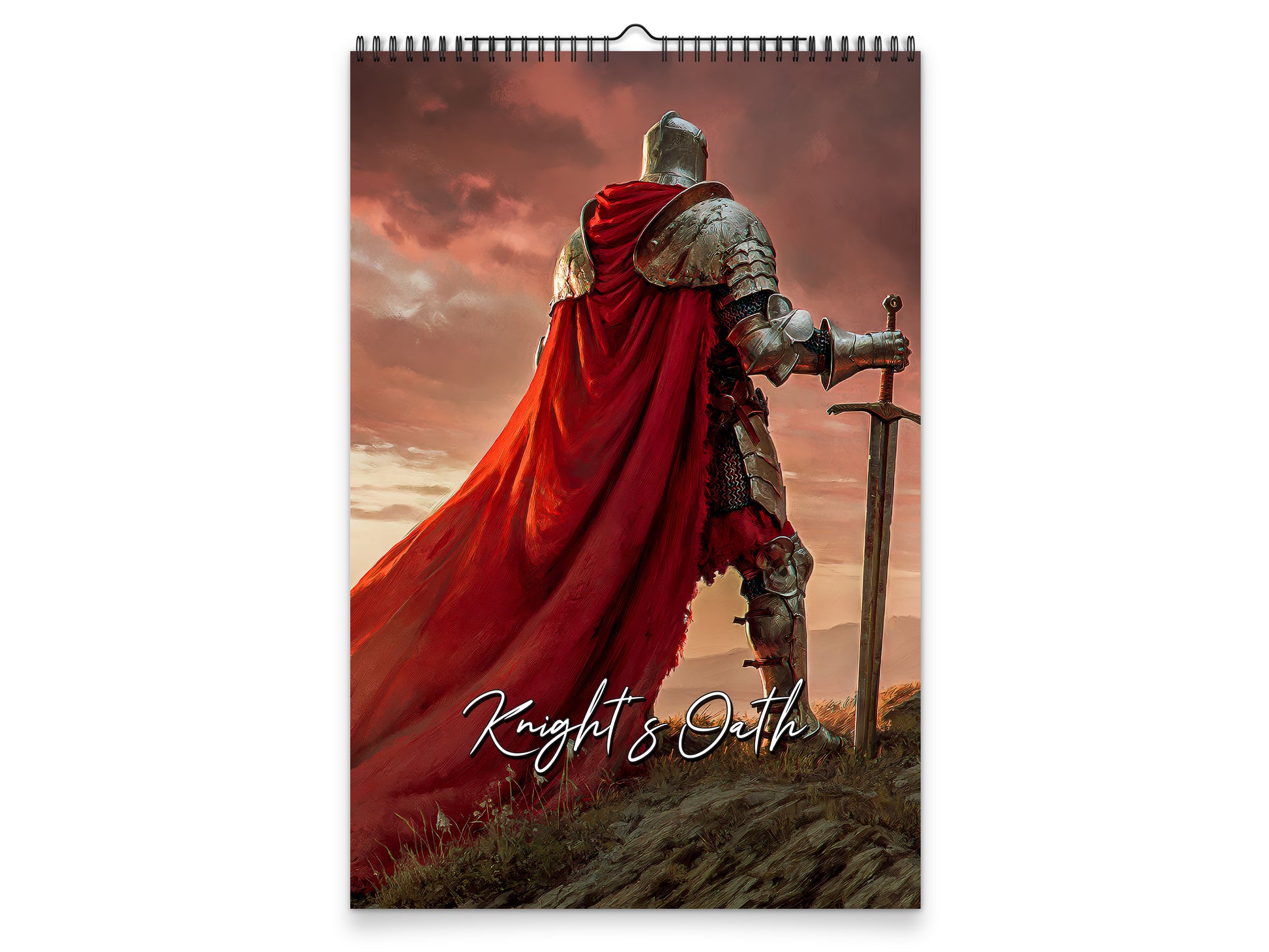 Knight’s Oath 2027 wall calendar portrait cover view