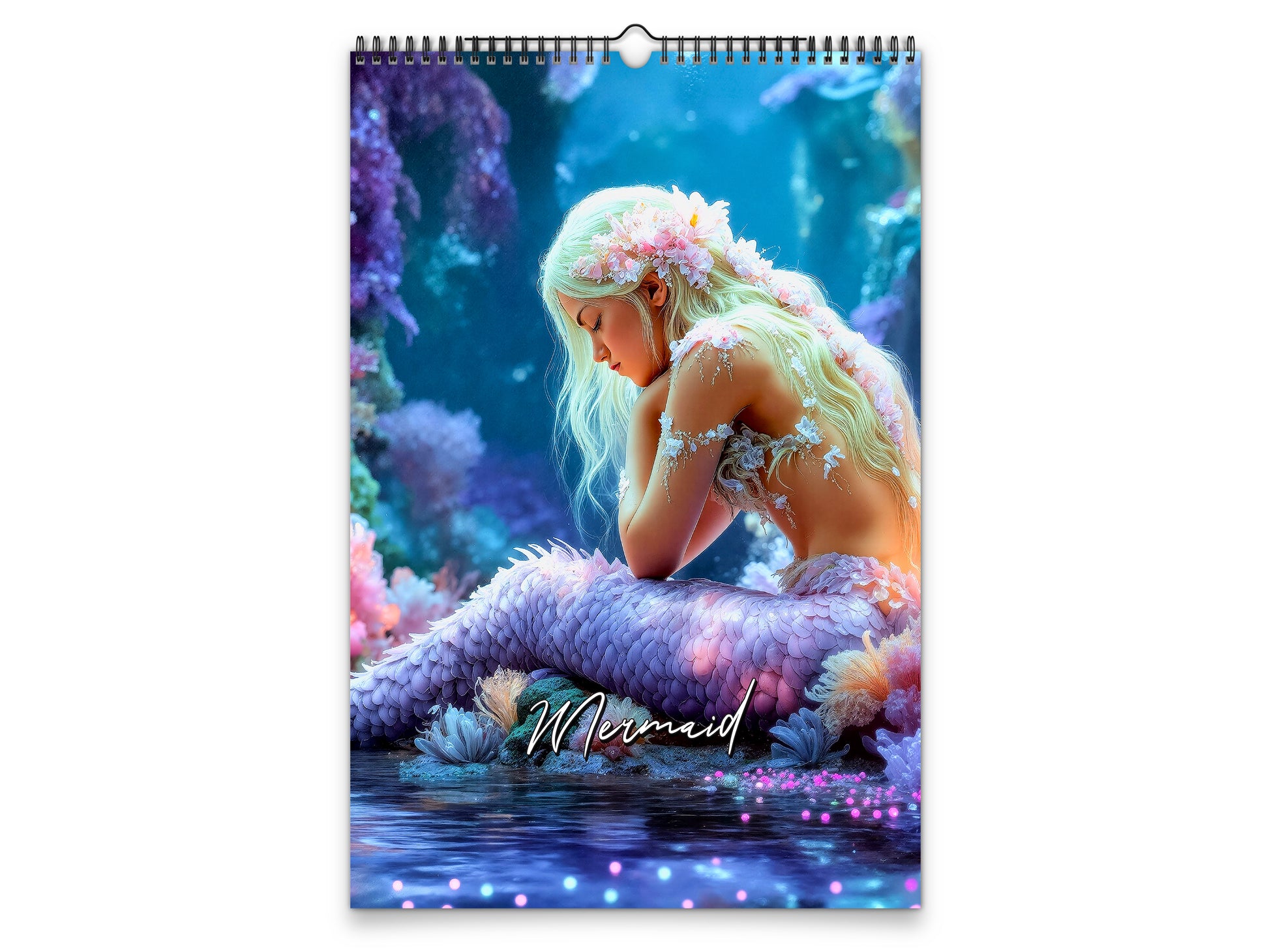 Mermaid 2027 wall calendar portrait cover view