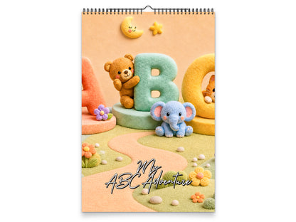 My ABC Adventure by Kaleidoscope Artisan - Playful Learning with Holidays 2027 wall calendar portrait cover view