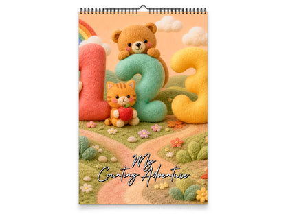 My Counting Adventure by Kaleidoscope Artisan - Playful Learning with Holidays 2027 wall calendar portrait cover view