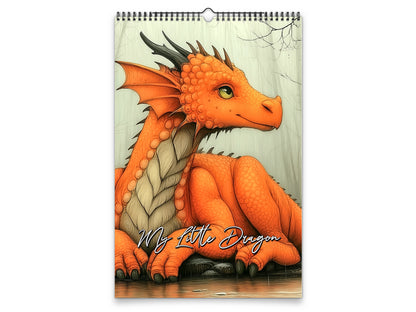 My Little Dragon 2027 wall calendar portrait cover view