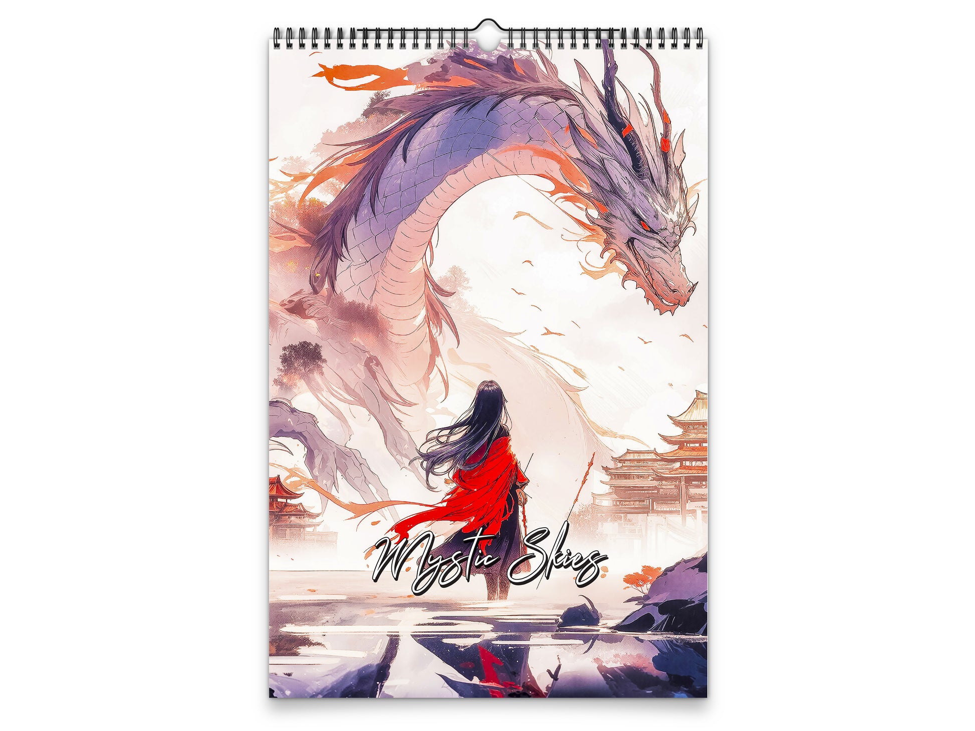 Mystic Skies 2027 wall calendar portrait cover view