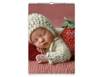 Newborn Baby 2027 wall calendar portrait cover view
