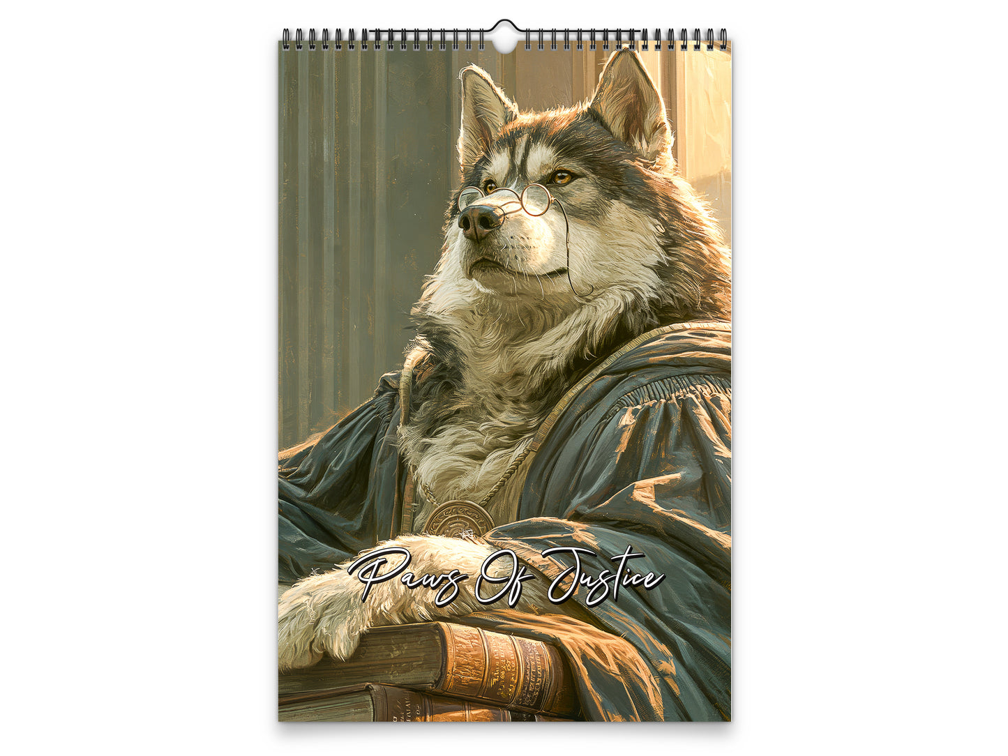 Paws of Justice 2027 wall calendar portrait cover view