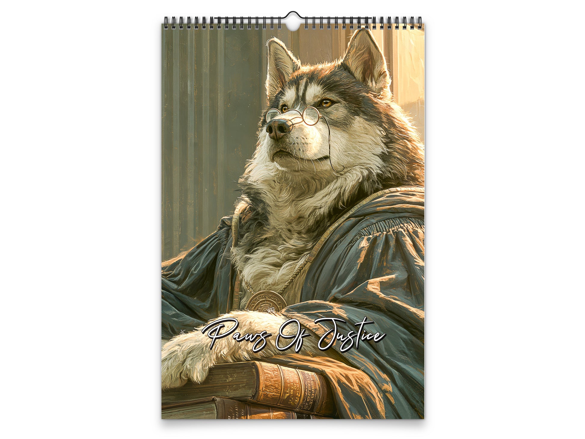 Paws of Justice 2027 wall calendar portrait cover view