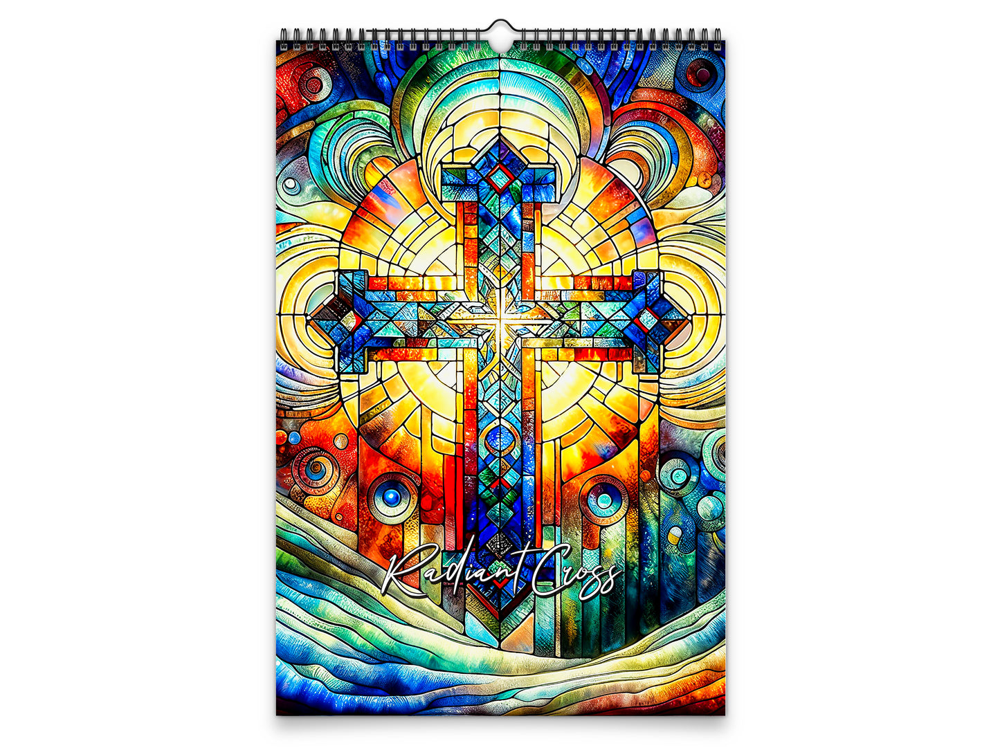 Radiant Cross 2027 wall calendar portrait cover view