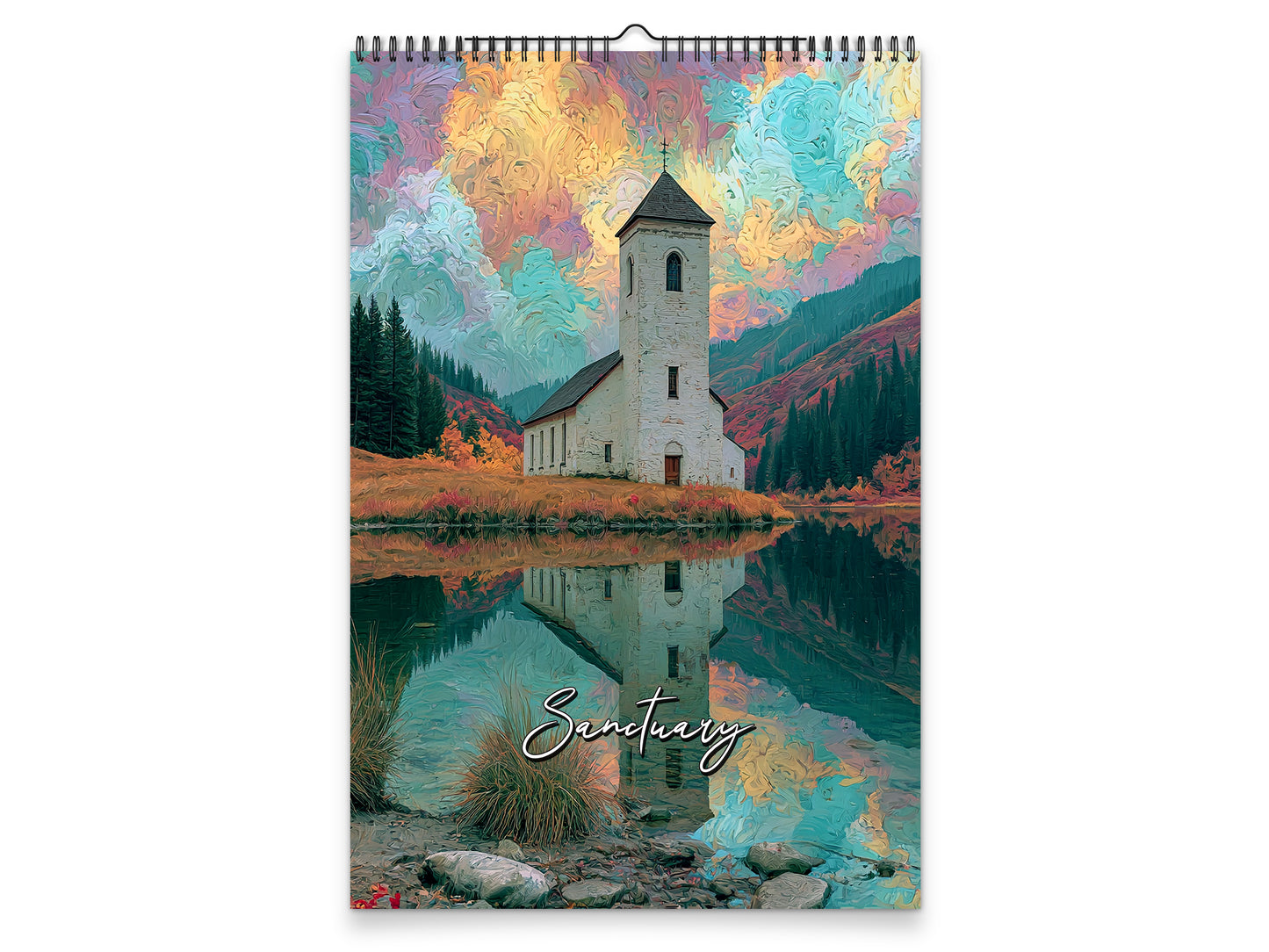 Sanctuary 2027 wall calendar portrait cover view