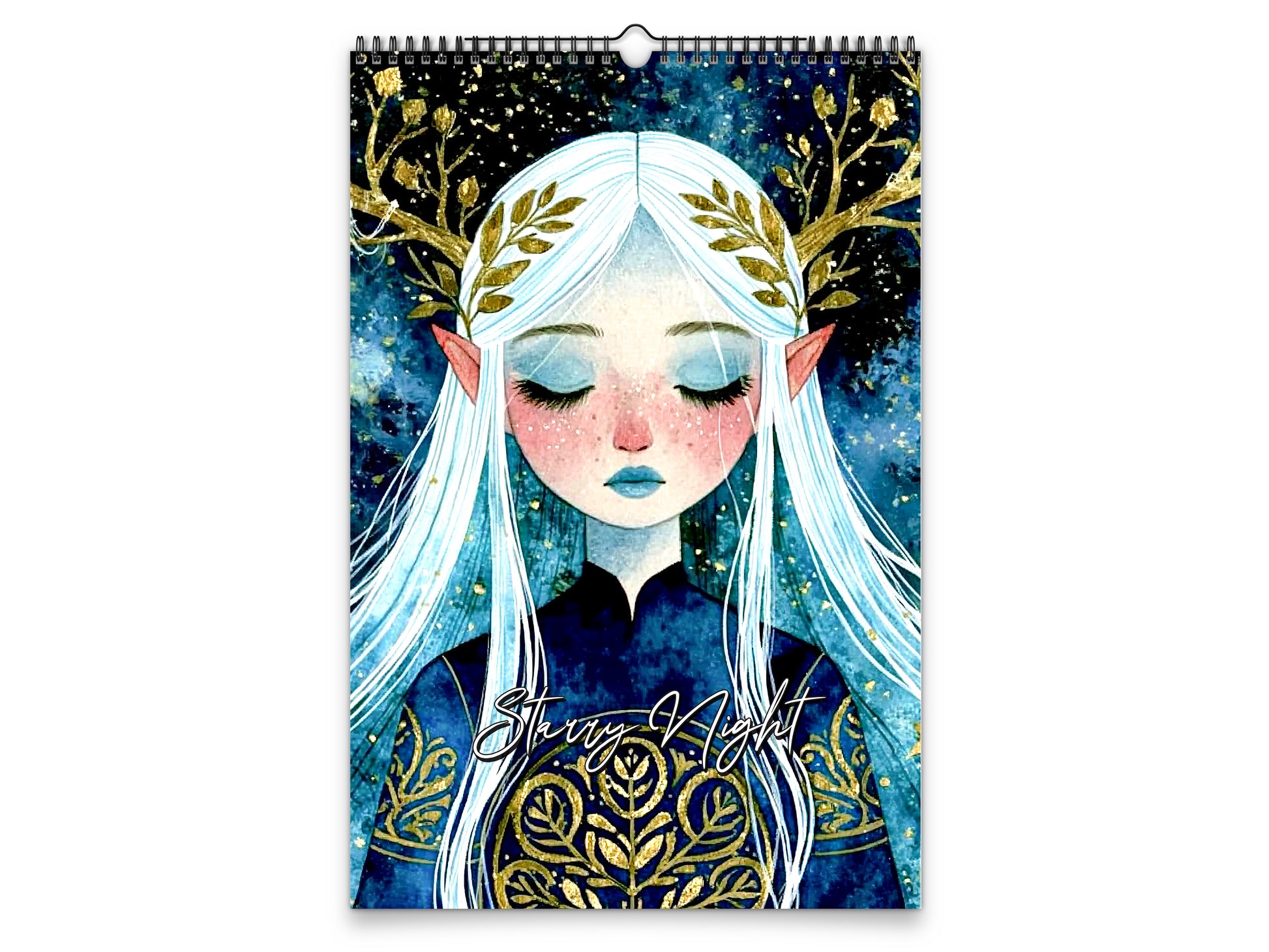 Starry Night 2027 wall calendar portrait cover view