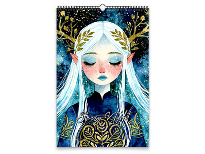 Starry Night 2027 wall calendar portrait cover view