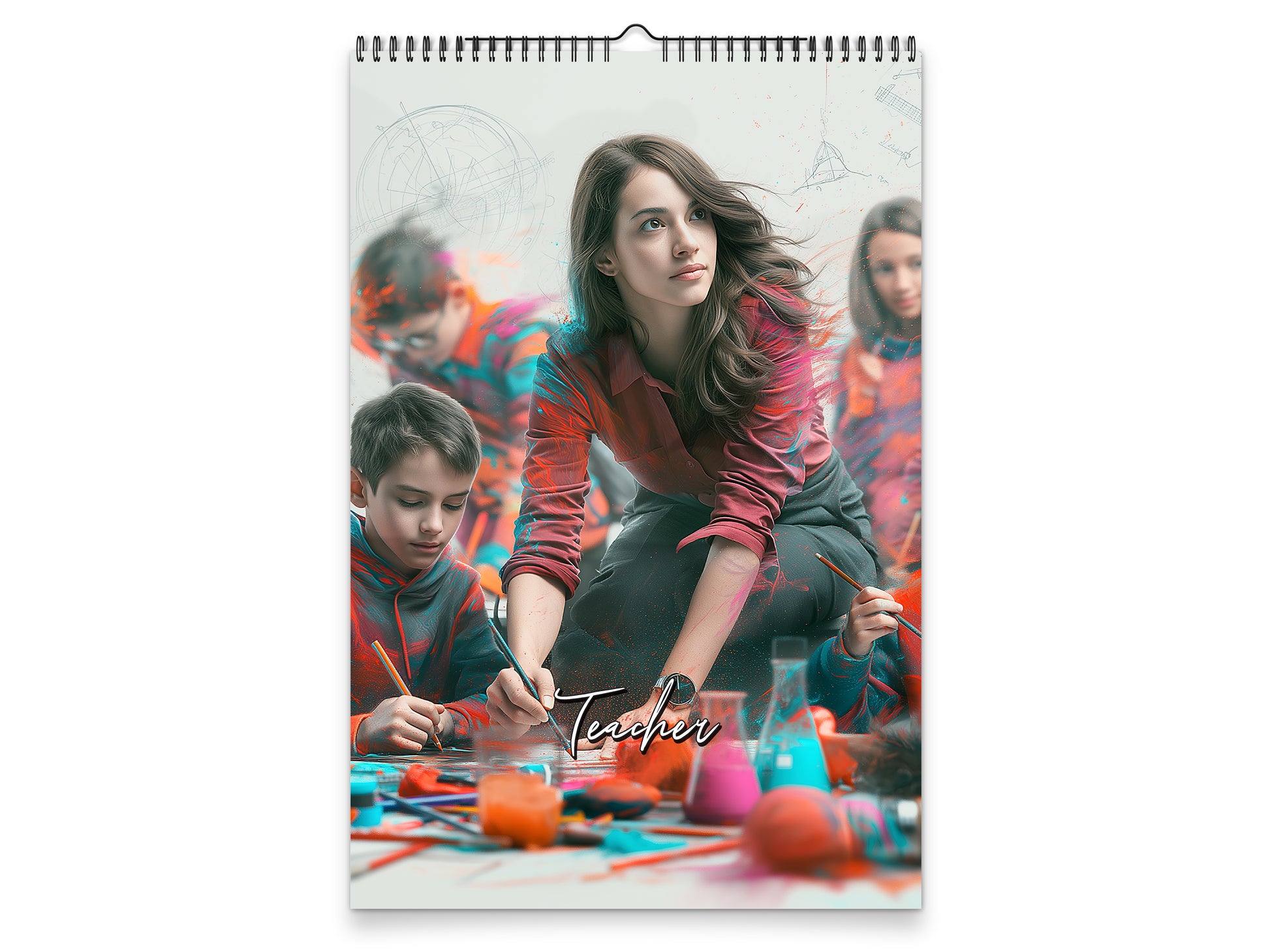 Teacher 2027 wall calendar portrait cover view