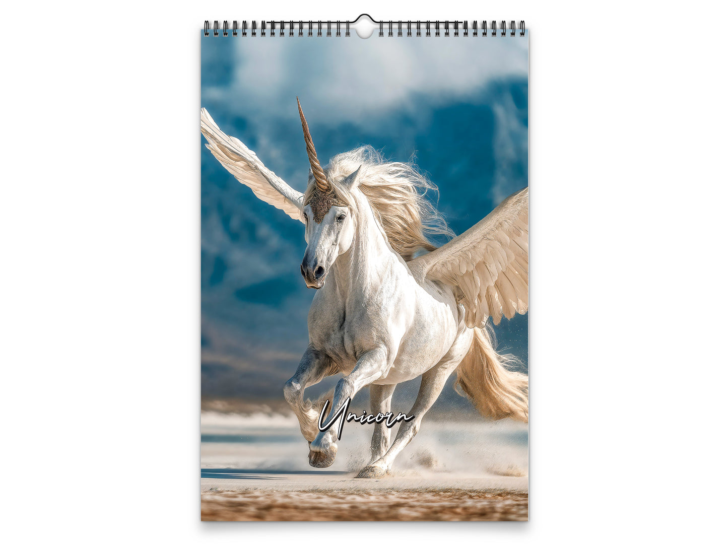 2027 Unicorn Wall Calendar by Kaleidoscope Artisan – Mystical Grace with Holidays