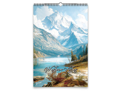 Western Vistas 2027 wall calendar portrait cover view
