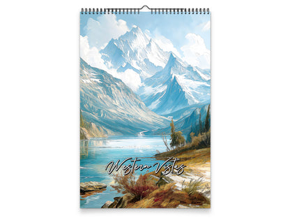 Western Vistas 2027 wall calendar portrait cover view