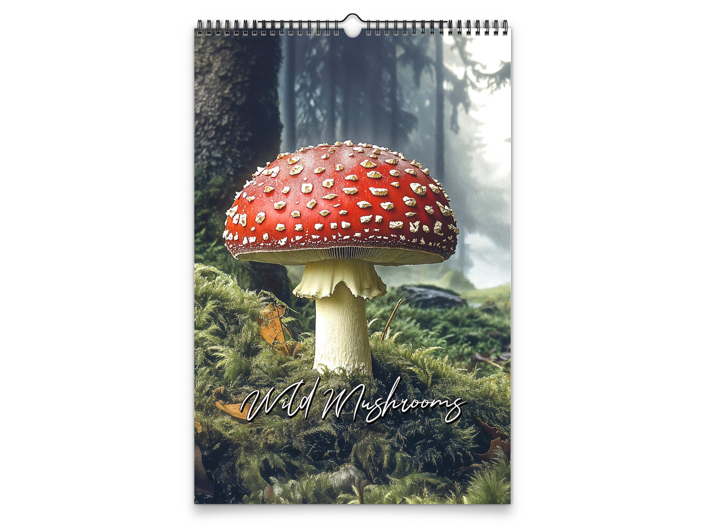 Wild Mushrooms 2027 wall calendar portrait cover view