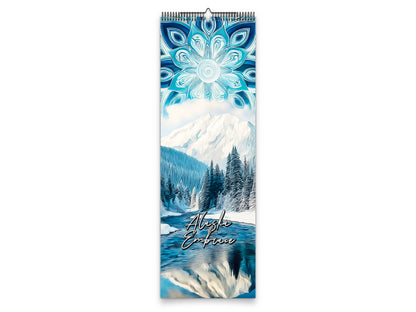 2027 Alaska Embrace Wall Calendar by Kaleidoscope Artisan – Winter Serenity with Holidays