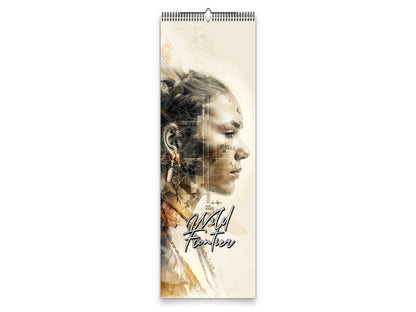 2027 Wild Frontier Wall Calendar by Kaleidoscope Artisan – Untamed Beauty with Holidays