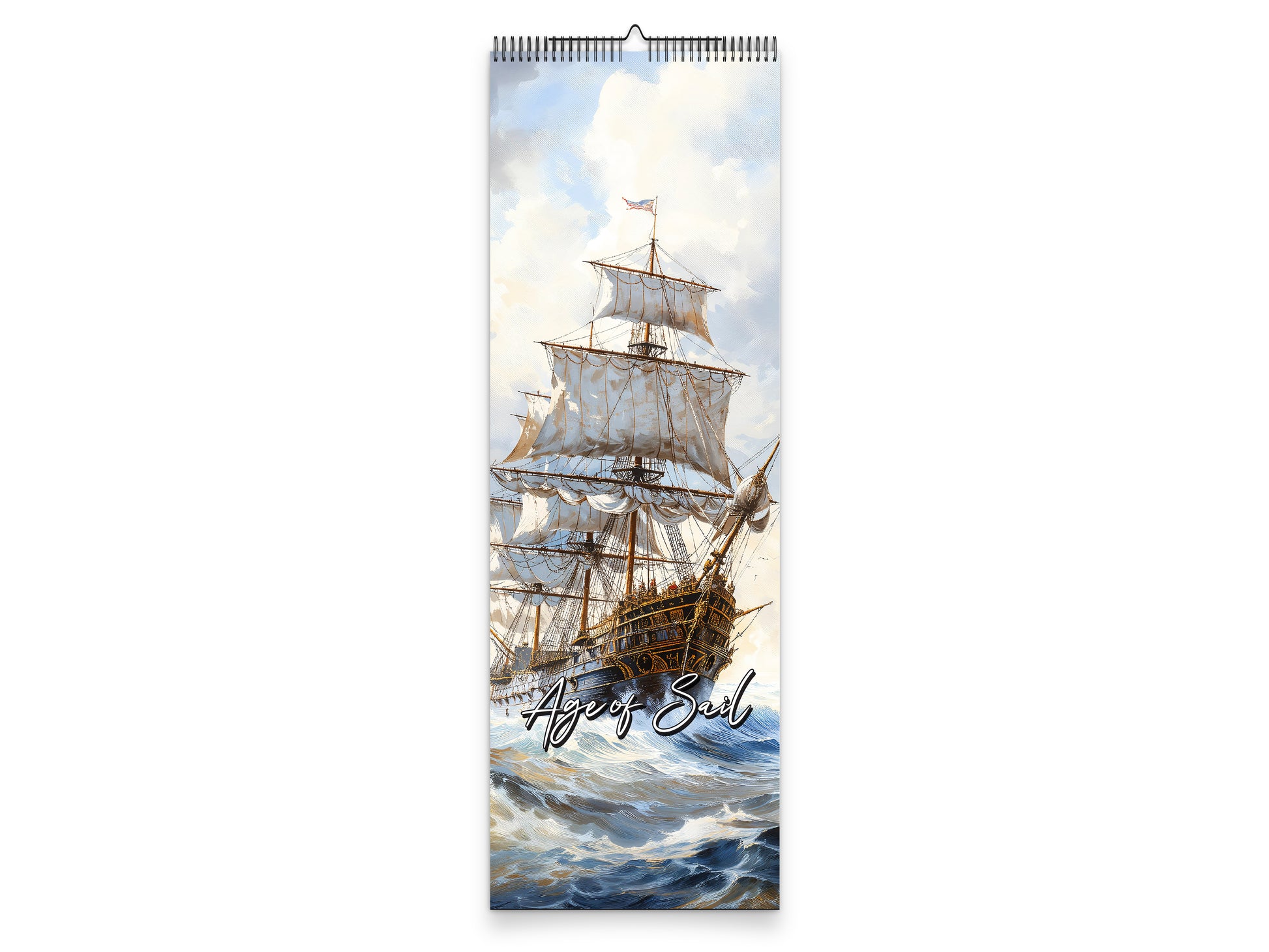 Age of Sail 2027 wall calendar slim calendar cover view