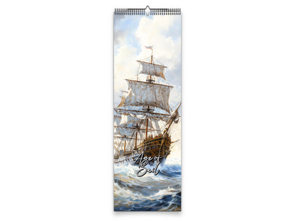 2027 Age of Sail Wall Calendar by Kaleidoscope Artisan – Nautical Adventures with Holidays
