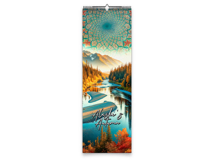 Alaska's Autumn 2027 wall calendar slim calendar cover view