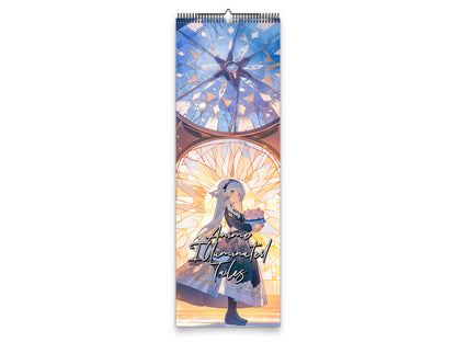 Anime Illuminated Tales 2027 wall calendar slim calendar cover view